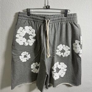 Mens grey denim tears shorts all sizes authentic message for receipt